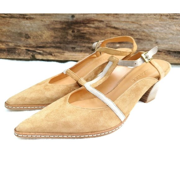 Sundance Shoes - Sundance Montmartre Leather Sling Back Heel Sz 36